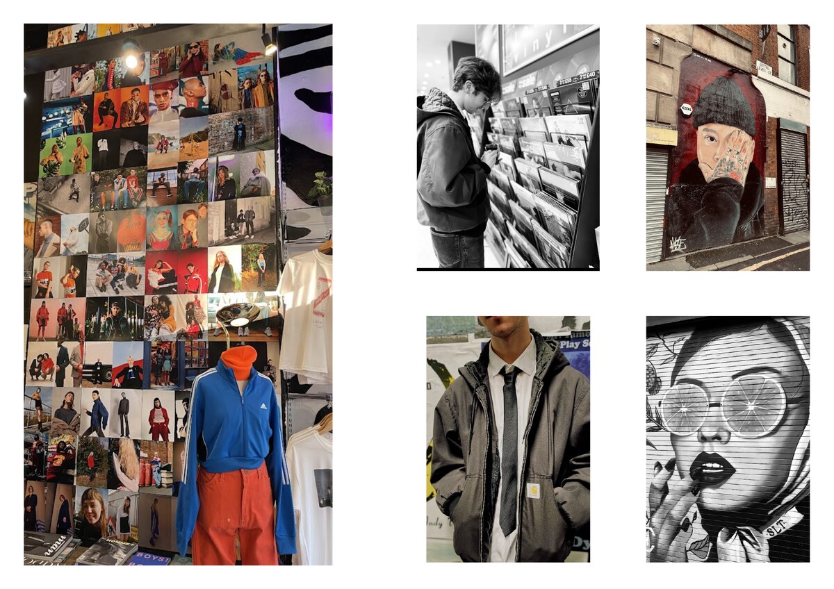 Editorial fashion collage from Katie Grimwood's portfolio